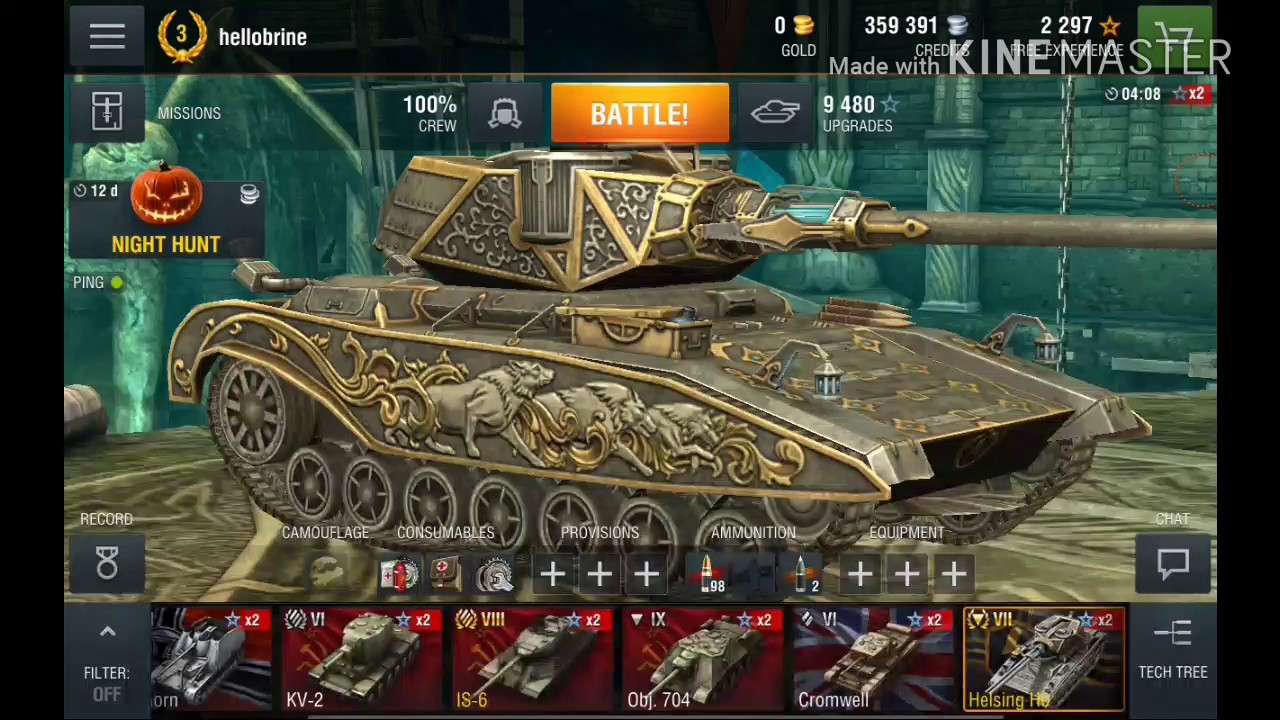 купить танк Хельсинг World of Tanks Blitz
