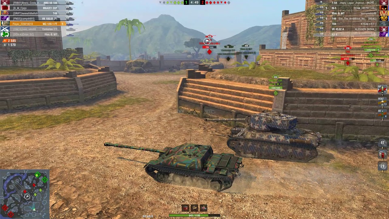 купить танк WZ-120-1G FT World of Tanks Blitz